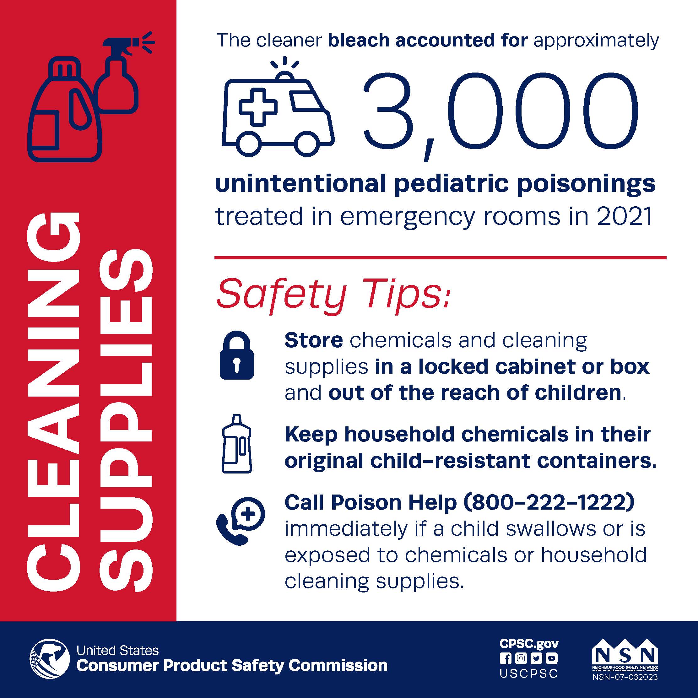 Cleaning supplies safety tips