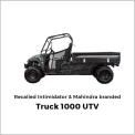 Vehículo utilitario Intimidator & Mahindra Truck 1000 retirado del mercado